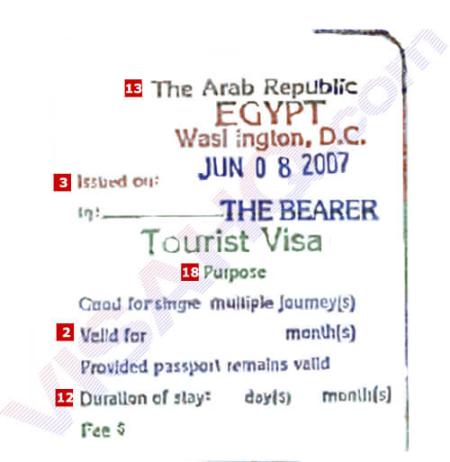 Visa de Egipto Visa de Egipto
