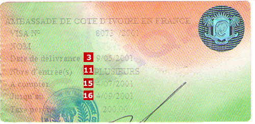 Visa de Costa de Marfil Visa de Costa de Marfil