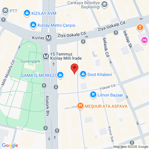 Mapa de (Cankaya/Ankara)